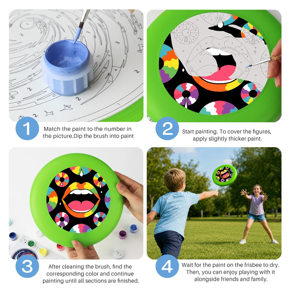 Paint by Numbers - Frisbee | Pop Art Lips