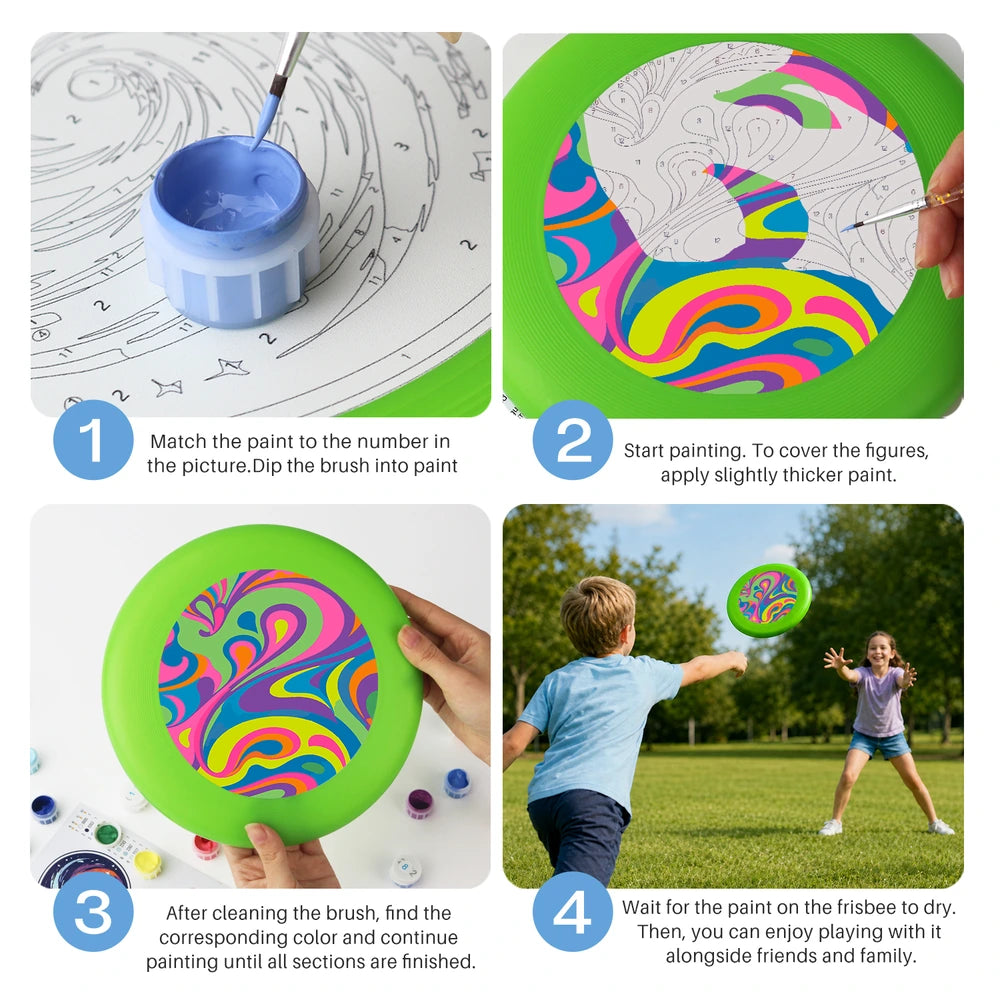 Paint by Numbers - Frisbee | Psychedelic Swirl