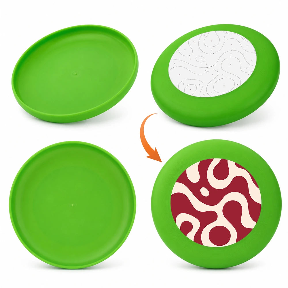 
Paint by Numbers - Frisbee | Red Squiggle Pattern