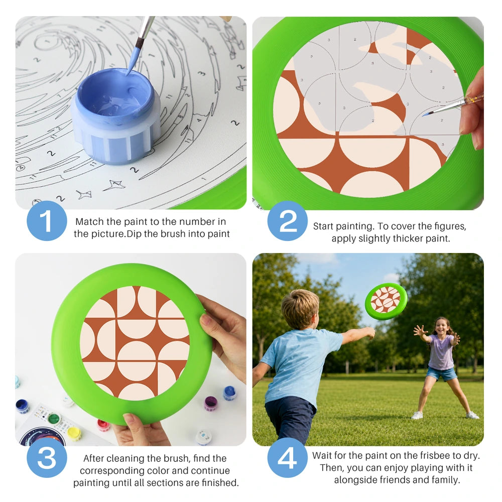 
Paint by Numbers - Frisbee | Retro Arch Pattern