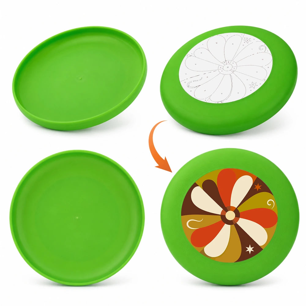 Paint by Numbers - Frisbee | Retro Brown Flower