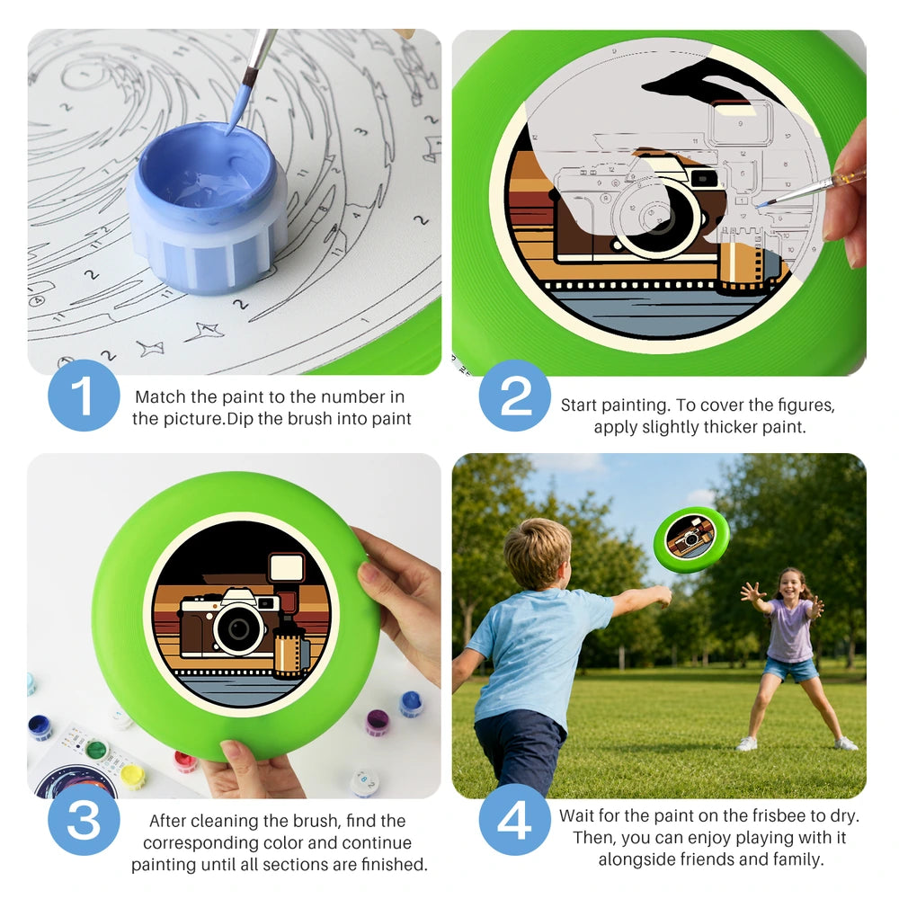 
Paint by Numbers - Frisbee | Retro Camera and Film