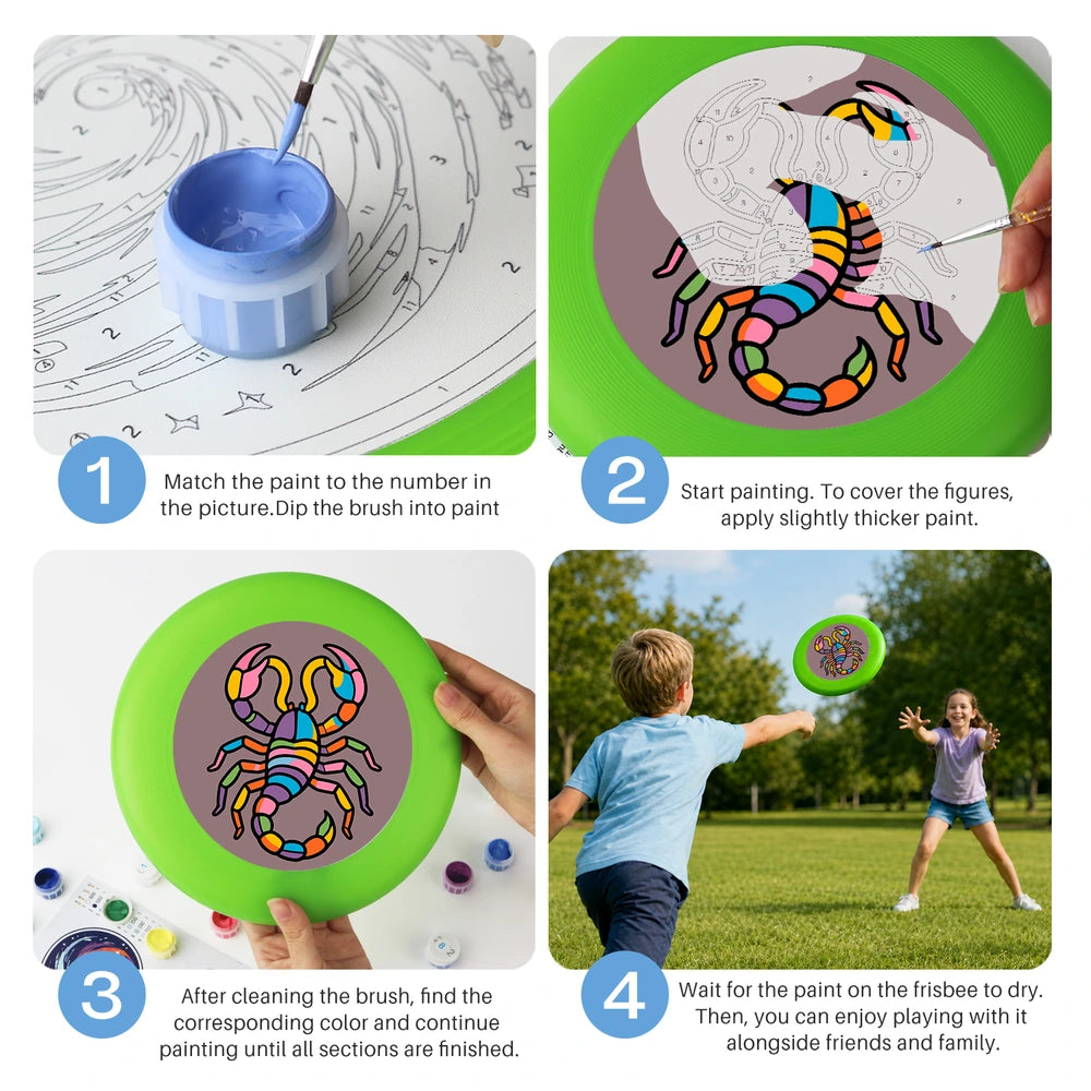 Paint by Numbers - Frisbee | Scorpio Sign