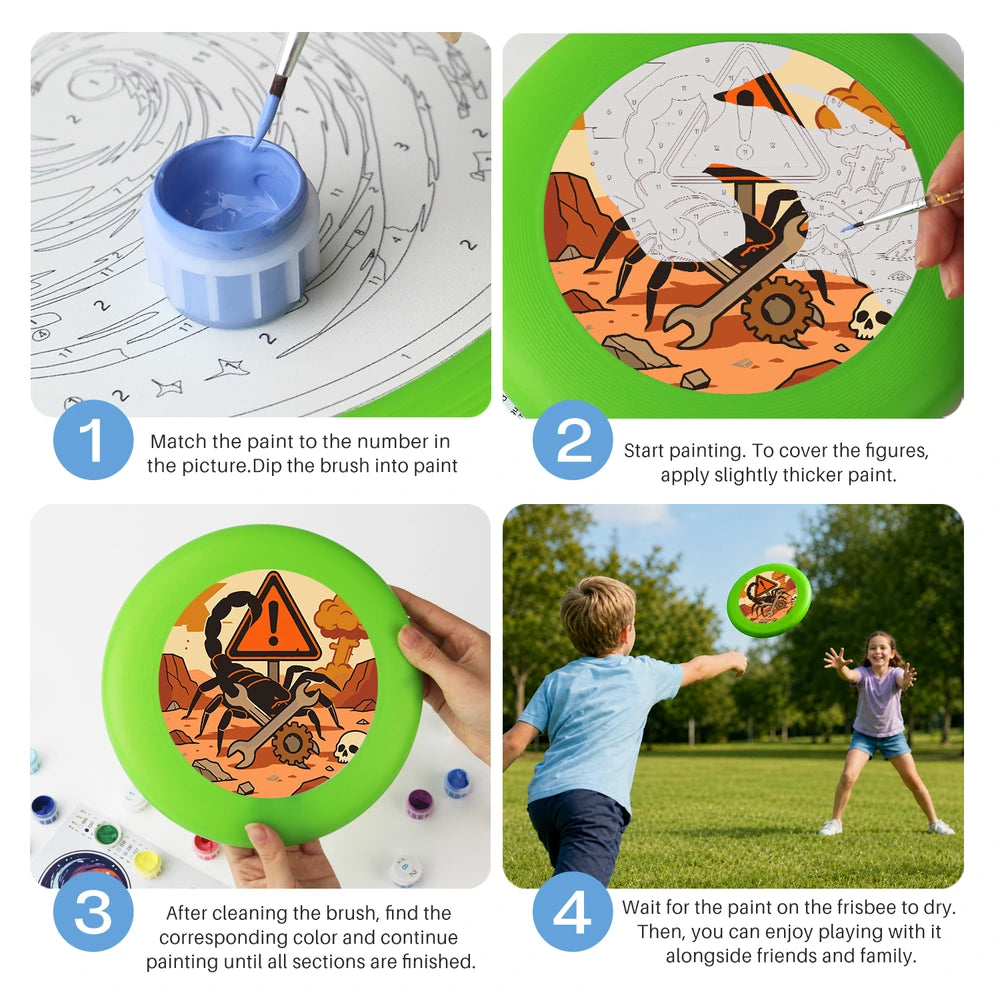 
Paint by Numbers - Frisbee | Scorpion Warning Sign