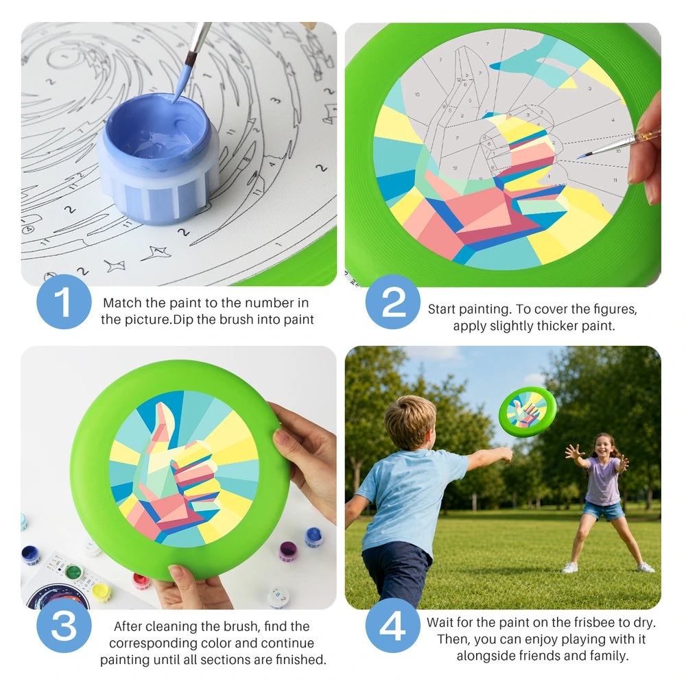 Paint by Numbers - Frisbee | Shaka Hand