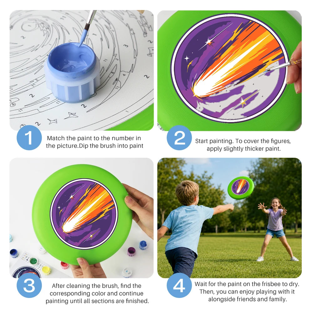 Paint by Numbers - Frisbee | Shooting Comet