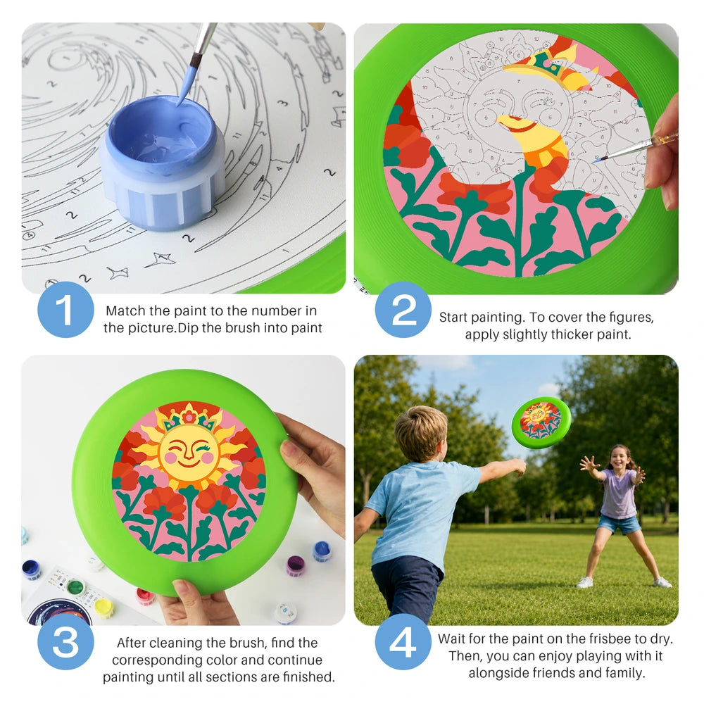 
Paint by Numbers - Frisbee | Smiling Sun in Flowers