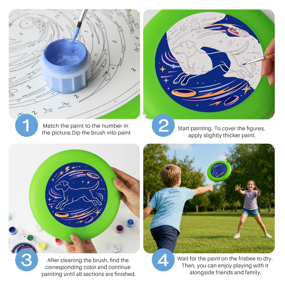
Paint by Numbers - Frisbee | Space Dog Constellation