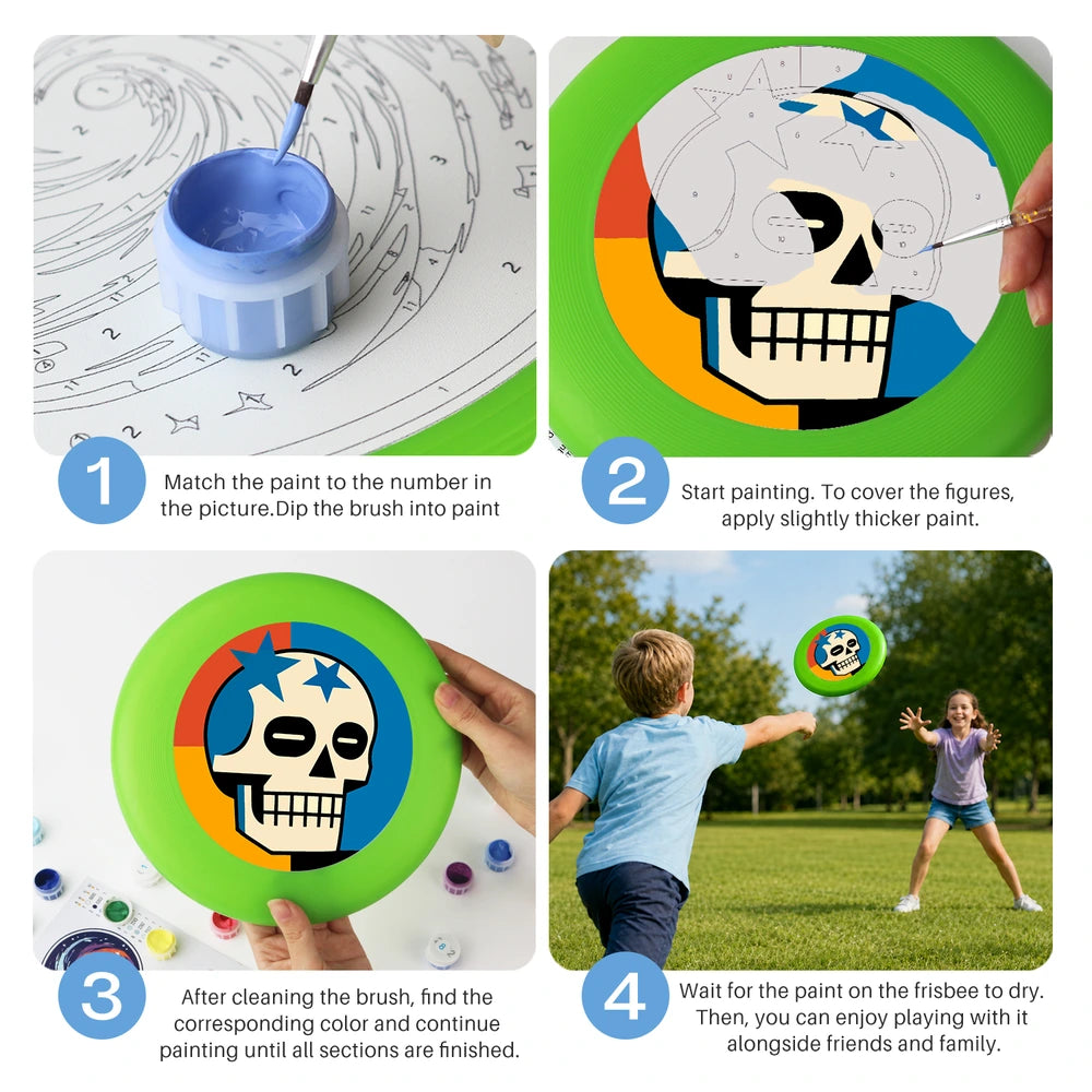
Paint by Numbers - Frisbee | Star Skull