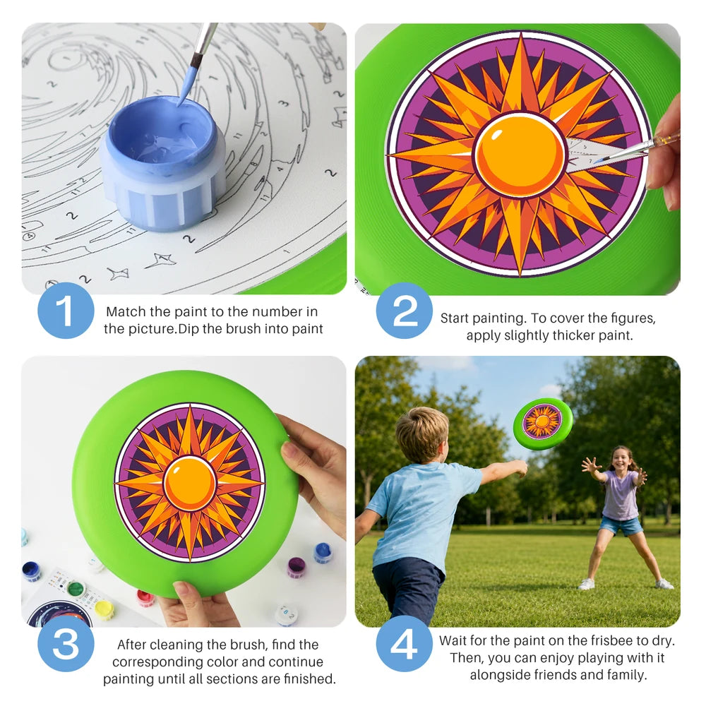 Paint by Numbers - Frisbee | Sun Mandala