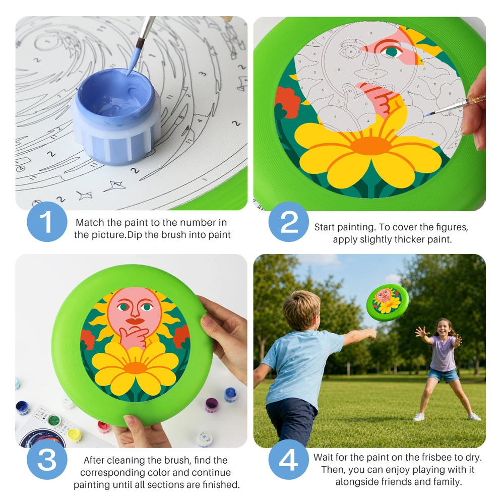 Paint by Numbers - Frisbee | Sun and Moon in Bloom