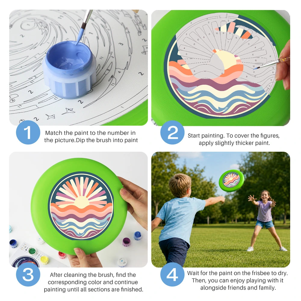 
Paint by Numbers - Frisbee | Sunrise over the Waves