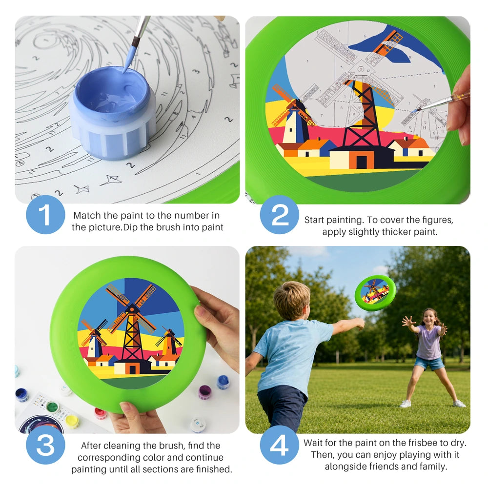 
Paint by Numbers - Frisbee | Village Windmills