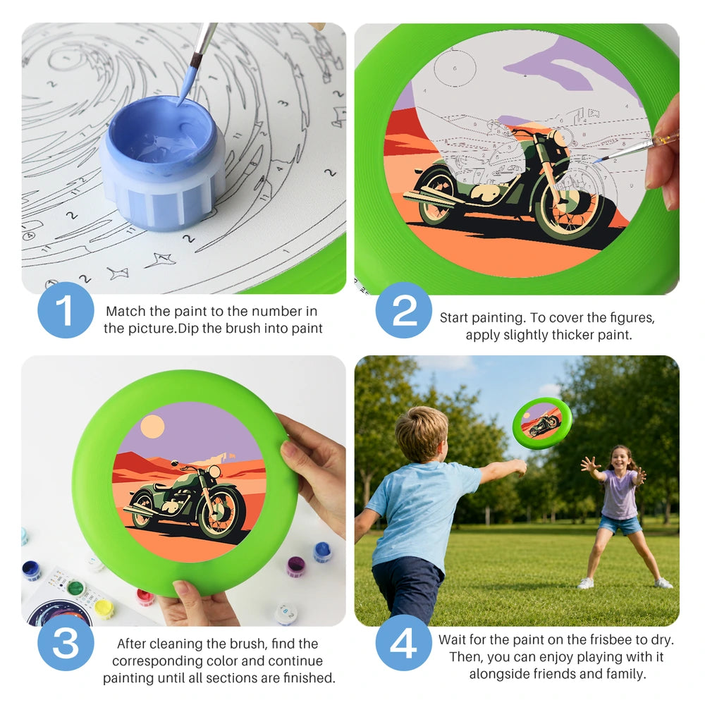 
Paint by Numbers - Frisbee | Vintage Motorcycle