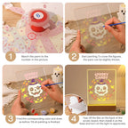 Paint by Numbers - Halloween Light | Spooky Candy Skull
