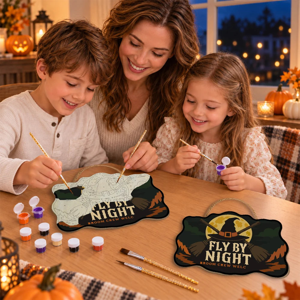 Paint by Numbers - Wooden Door Hanger | Fly by Night