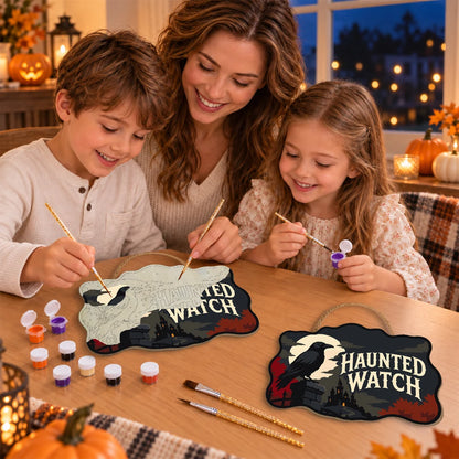 Paint by Numbers - Wooden Door Hanger | Haunted Watch