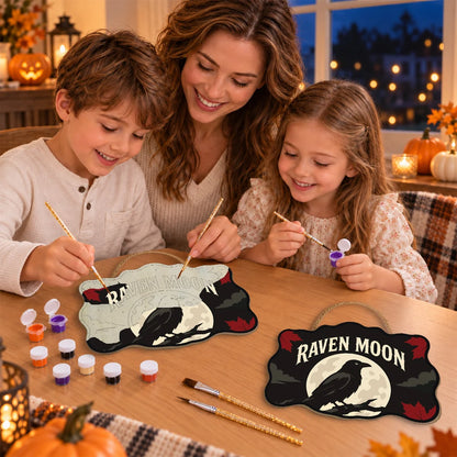 Paint by Numbers - Wooden Door Hanger | Raven Moon