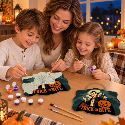 Paint by Numbers - Wooden Door Hanger | Trick or Bite