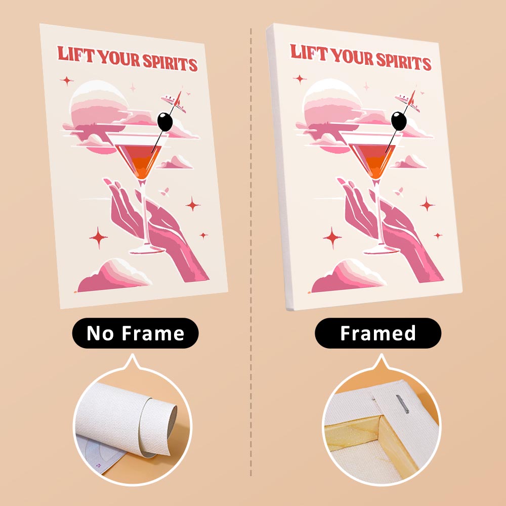 Paint by Numbers – 6 Mini Paintings | Rosé & Sunset Cocktails Set