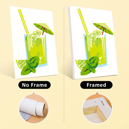 Paint by Numbers – 6 Mini Paintings | Summer Fruit Drinks Collection