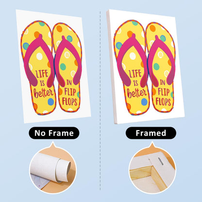 Paint by Numbers – 6 Mini Paintings | Fun Summer Flip-Flops Set