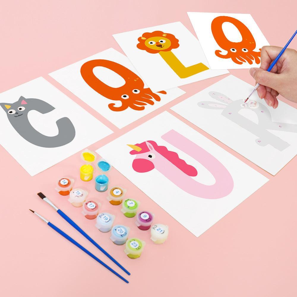 Paint by Numbers – Alphabet Painting Kit | A to Z Animal Friends