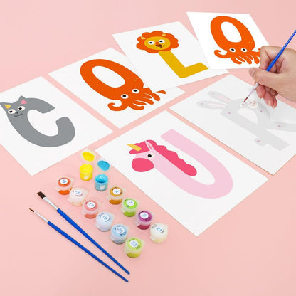 Paint by Numbers – Alphabet Painting Kit | A to Z Animal Friends