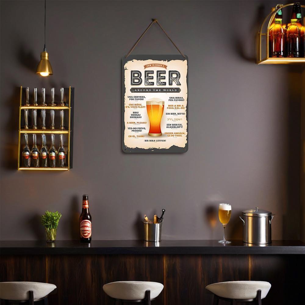 
Paint by Numbers – Vintage Metal Bar Art | Beer Around the World