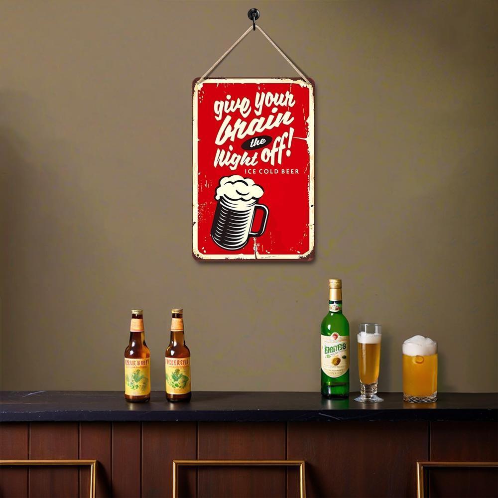 Paint by Numbers – Vintage Metal Bar Art | Give Your Brain the Night Off