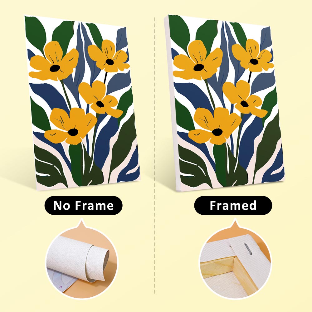 Paint by Numbers – 6 Mini Paintings | Vibrant Floral Garden Set