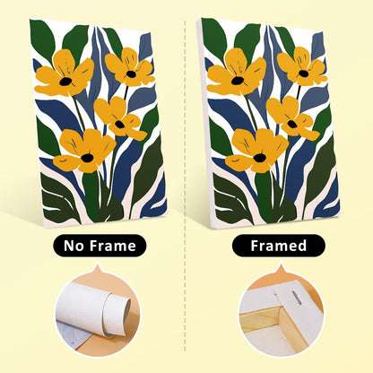 Paint by Numbers – 6 Mini Paintings | Vibrant Floral Garden Set