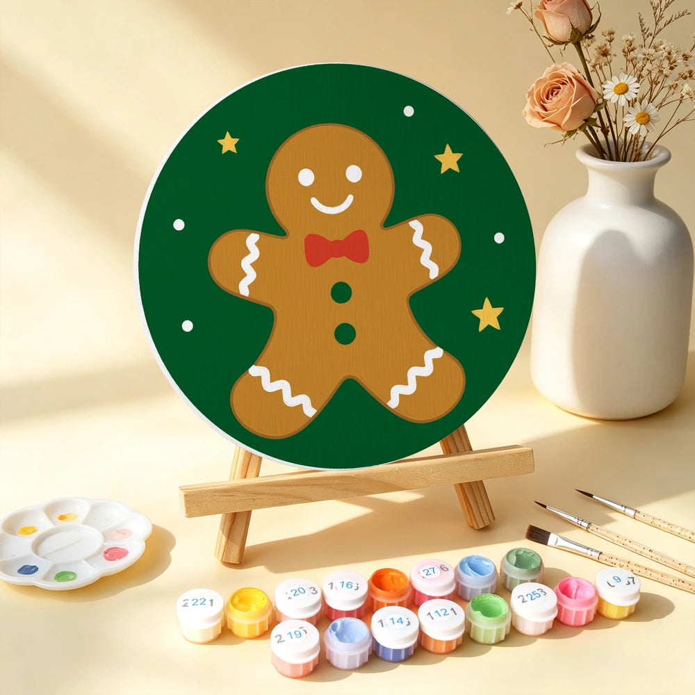 
Paint by Numbers – 6 Mini Paintings | Classic Christmas Rounds (Round)