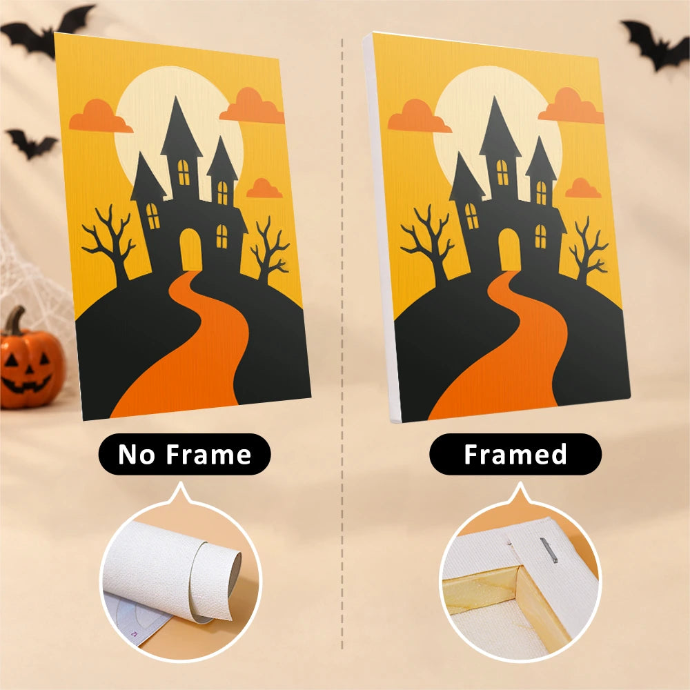 Paint by Numbers – 6 Mini Paintings | Classic Halloween Icons Set