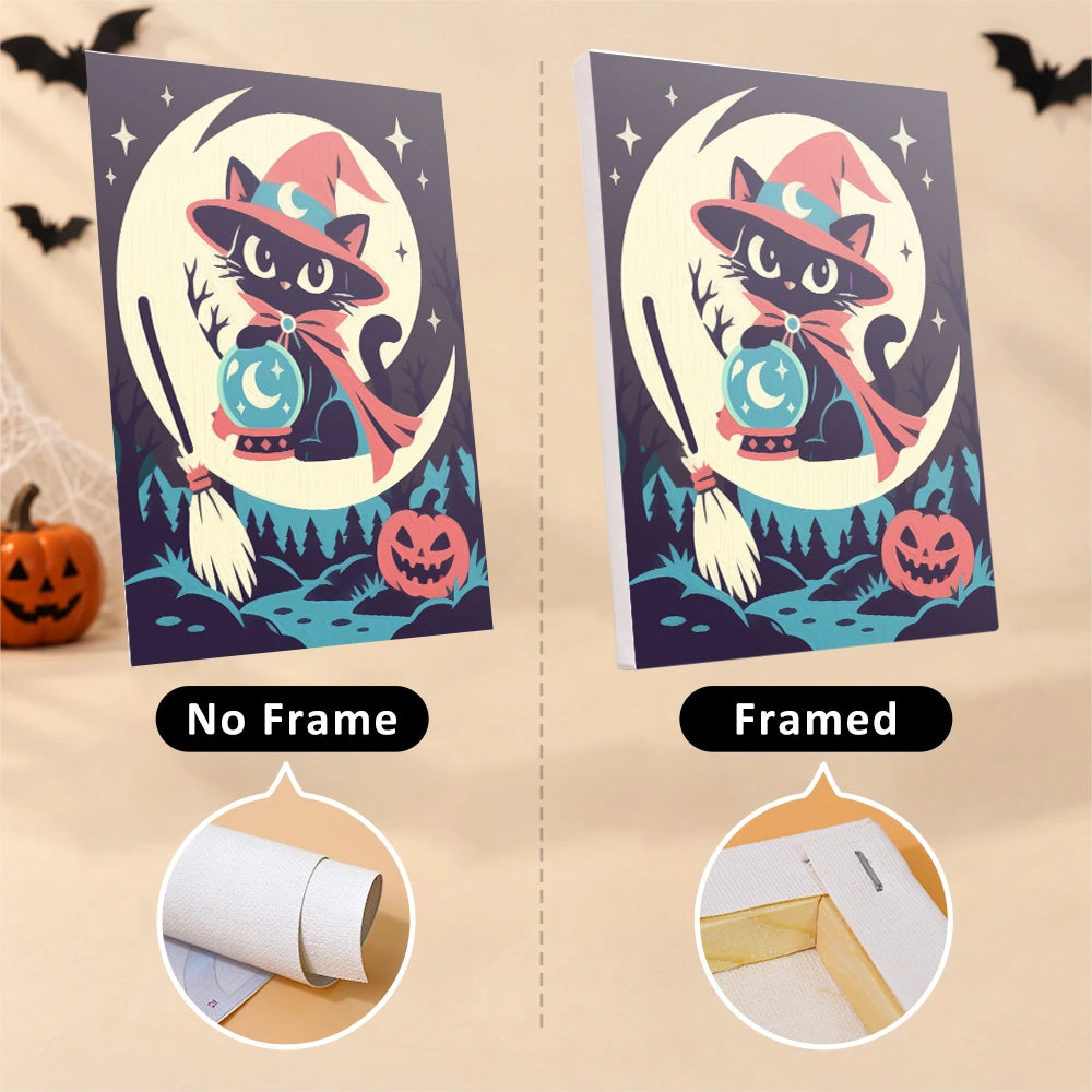 Paint by Numbers – 6 Mini Paintings | Halloween Circus Characters Set