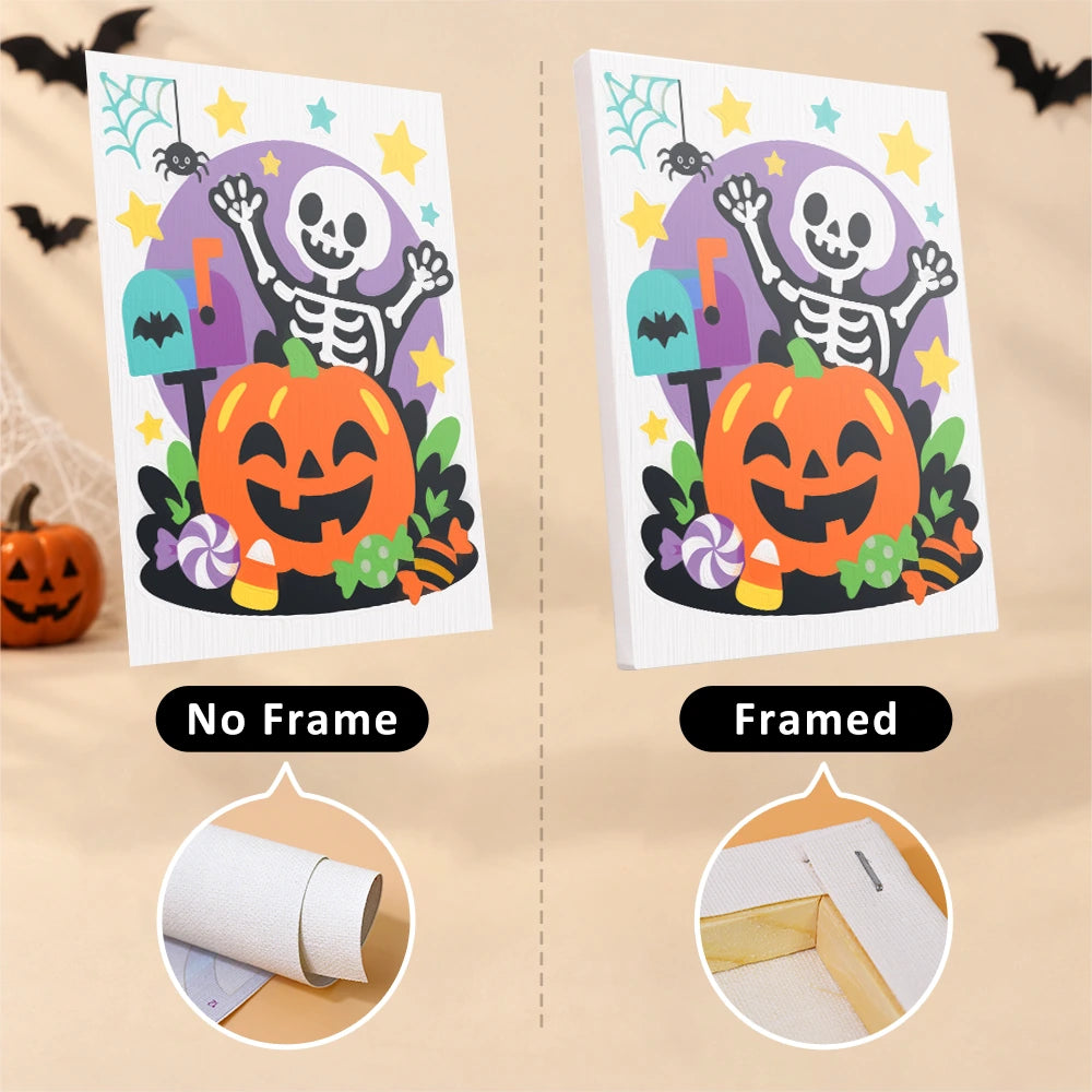 Paint by Numbers – 6 Mini Paintings | Halloween Party Pals Set