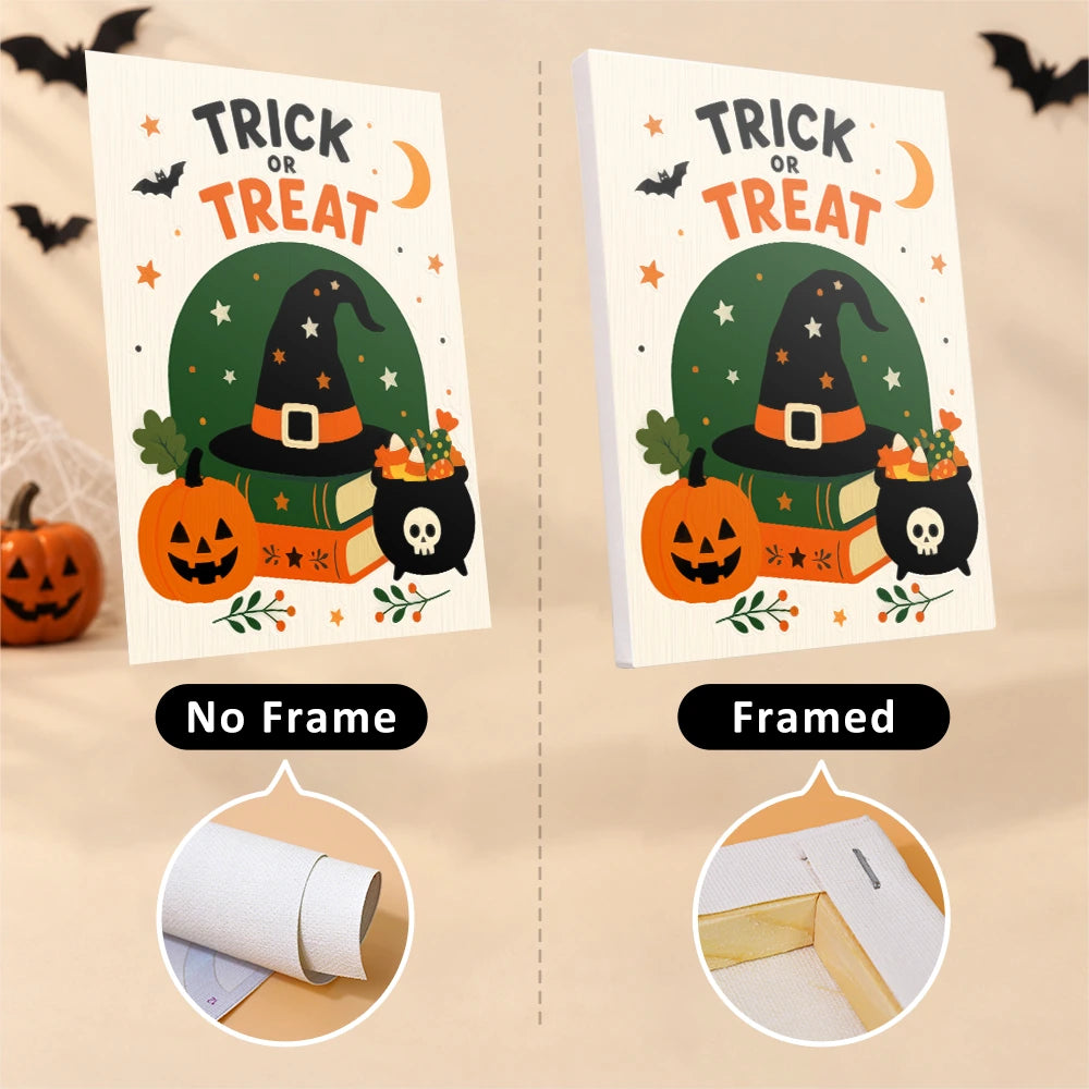 Paint by Numbers – 6 Mini Paintings | Happy Haunting Lettering Set