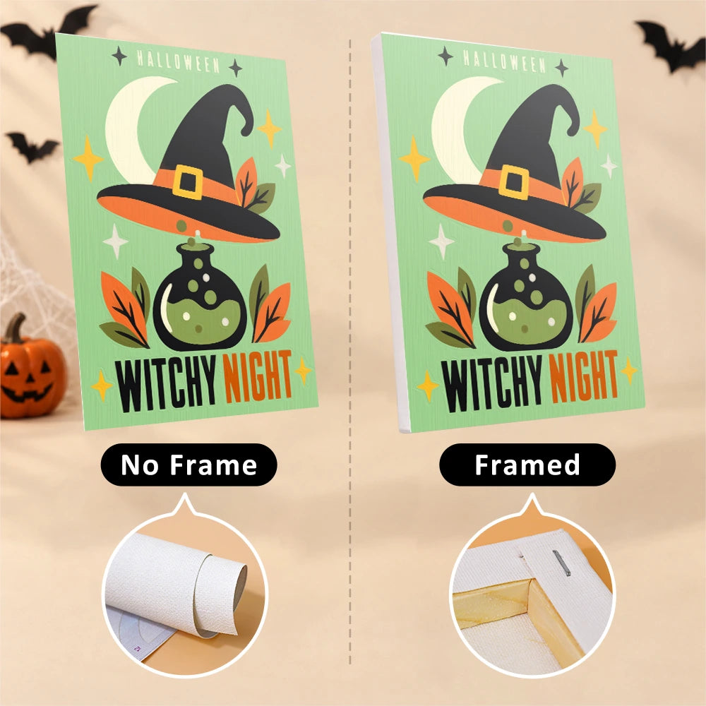 
Paint by Numbers – 6 Mini Paintings | Midnight Cat and Spooky Bloom Posters Set
