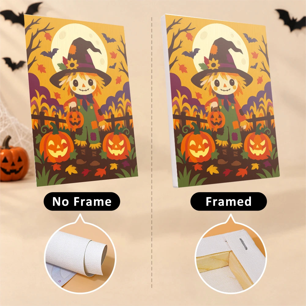 Paint by Numbers – 6 Mini Paintings | Moonlit Autumn Haunts Set