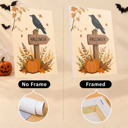 Paint by Numbers – 6 Mini Paintings | Rustic Autumn Halloween Set