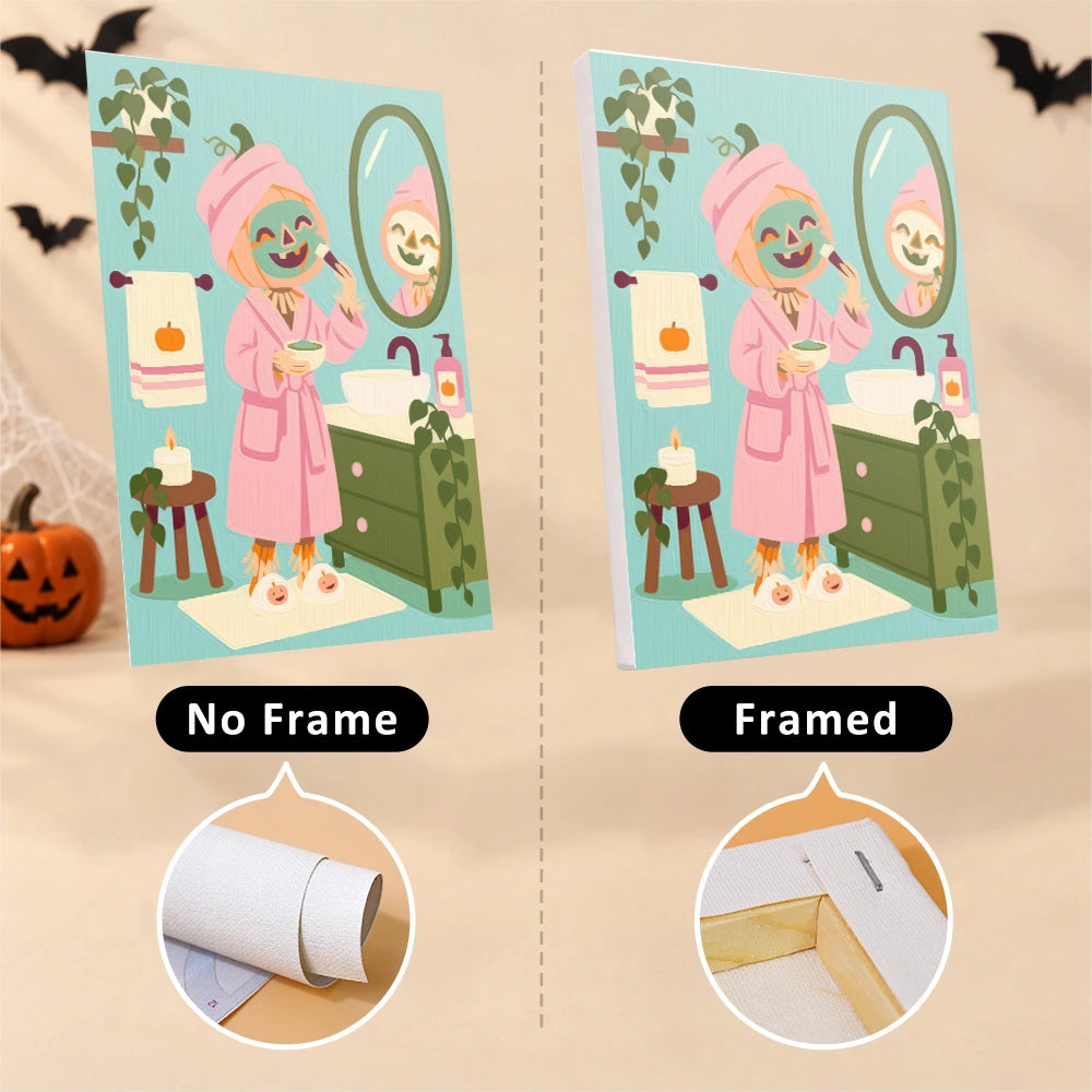Paint by Numbers – 6 Mini Paintings | Spooky Spa Day Set