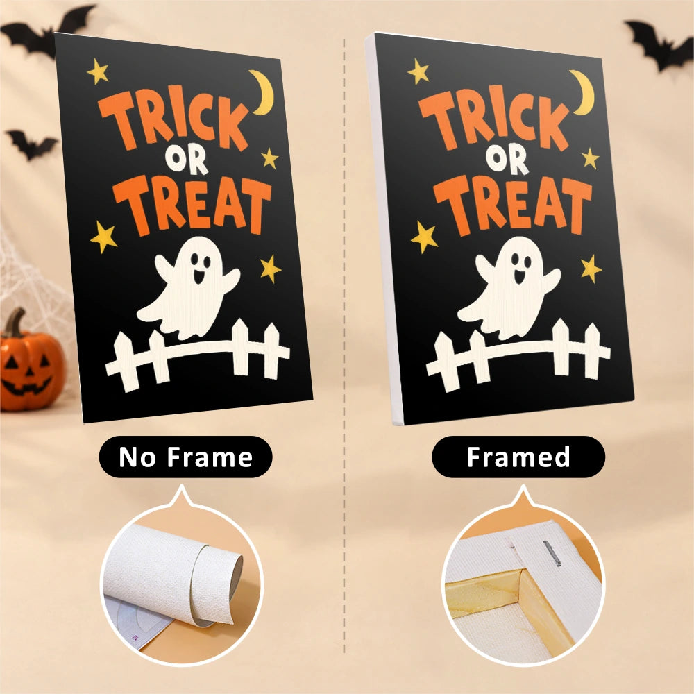Paint by Numbers – 6 Mini Paintings | Trick or Treat Party Posters Set