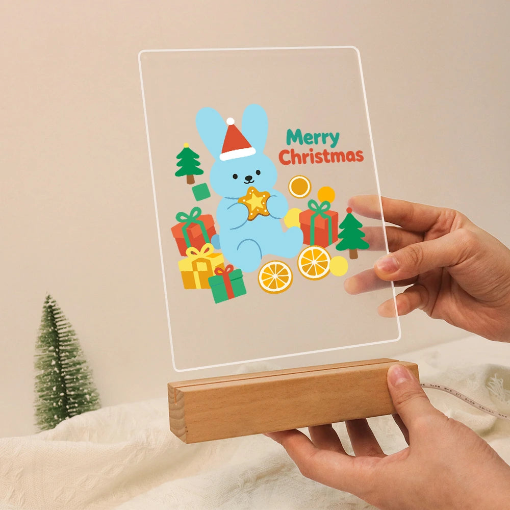 
Paint by Numbers - Christmas Light | Blue Bunny with a Golden Star