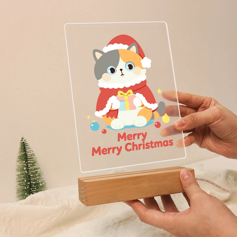 
Paint by Numbers - Christmas Light | Cat in a Santa Cape