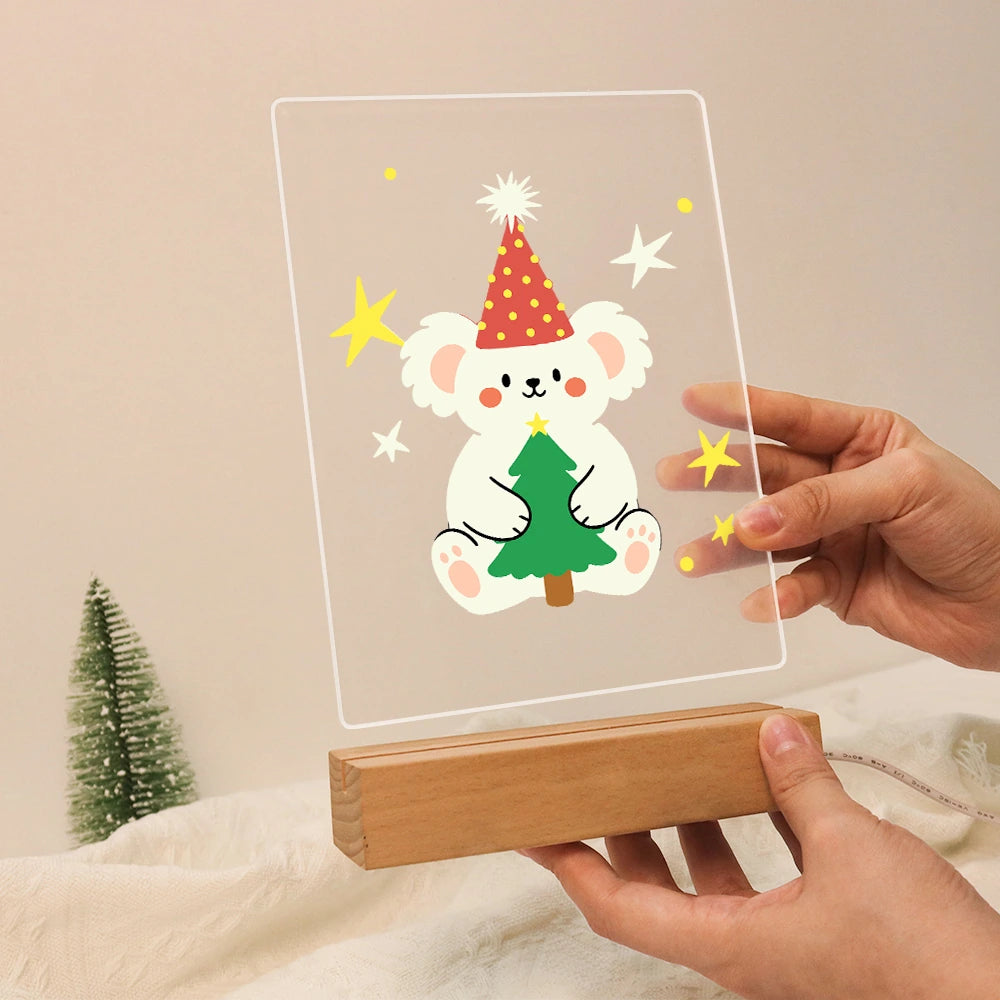 Paint by Numbers - Christmas Light | Koala Hugging a Little Tree