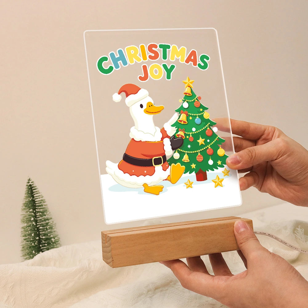Paint by Numbers - Christmas Light | Santa Duck Decorating the Tree