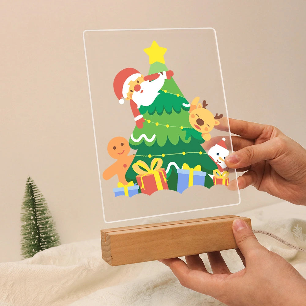 
Paint by Numbers - Christmas Light | Santa Duck Trimming the Tree