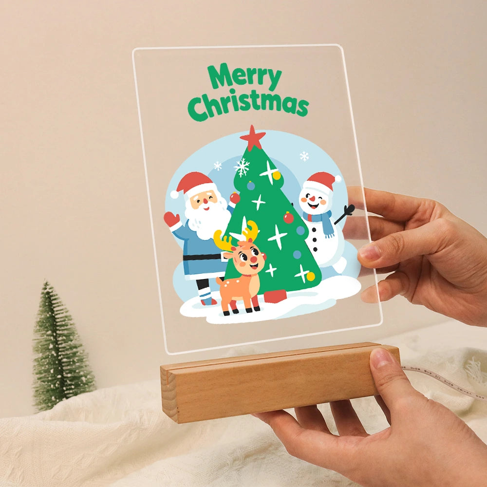 Paint by Numbers - Christmas Light | Santa and Friends at the Tree