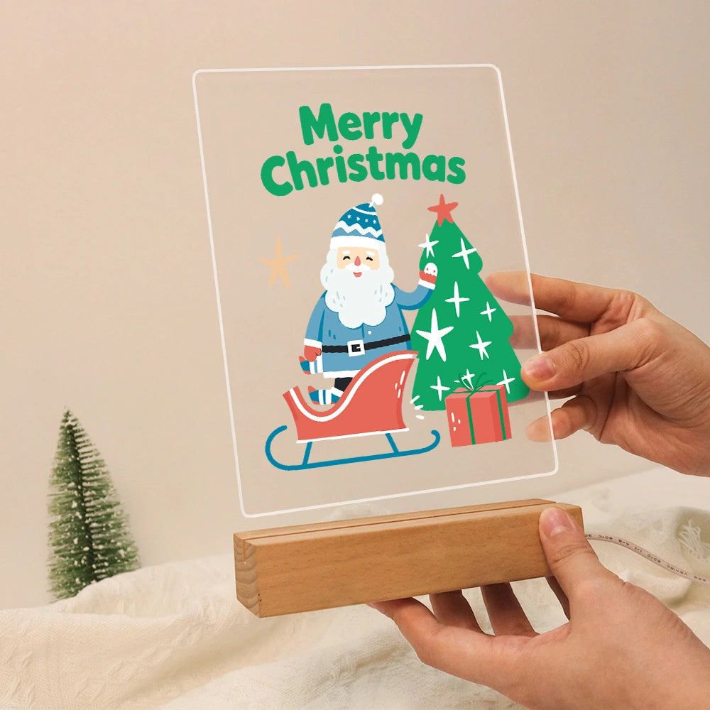 
Paint by Numbers - Christmas Light | Santa's Sleigh by the Sparkling Tree