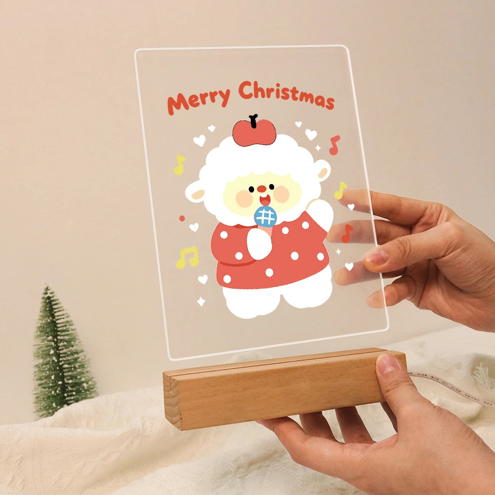 
Paint by Numbers - Christmas Light | Singing Sheep with an Apple